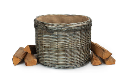 SIZE 2 ANTIQUE WASH ROUND STORAGE BASKET
