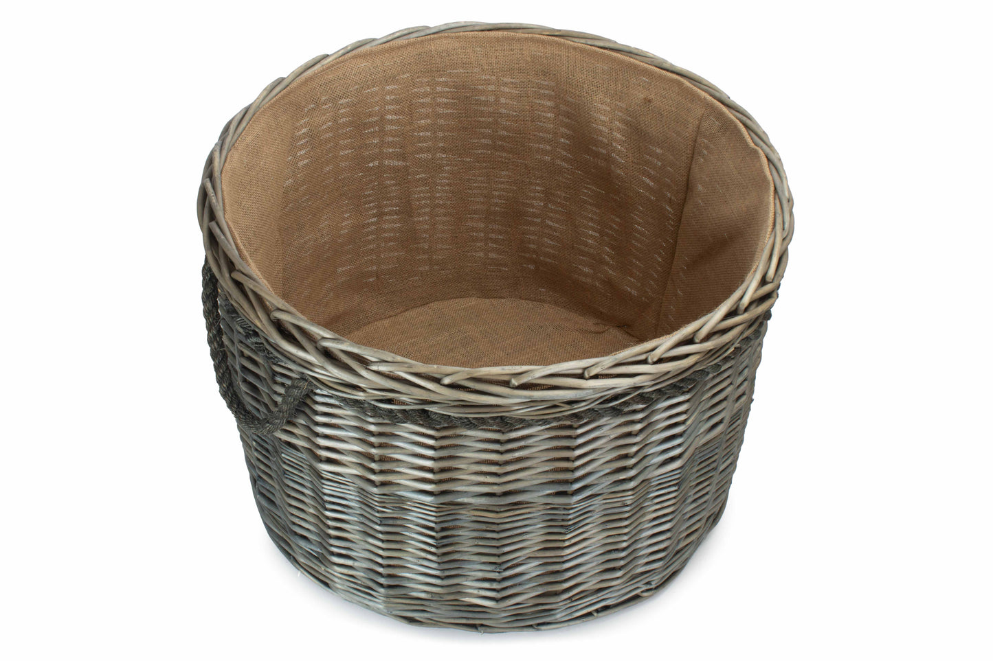SIZE 3 ANTIQUE WASH ROUND STORAGE BASKET