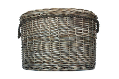 SIZE 3 ANTIQUE WASH ROUND STORAGE BASKET