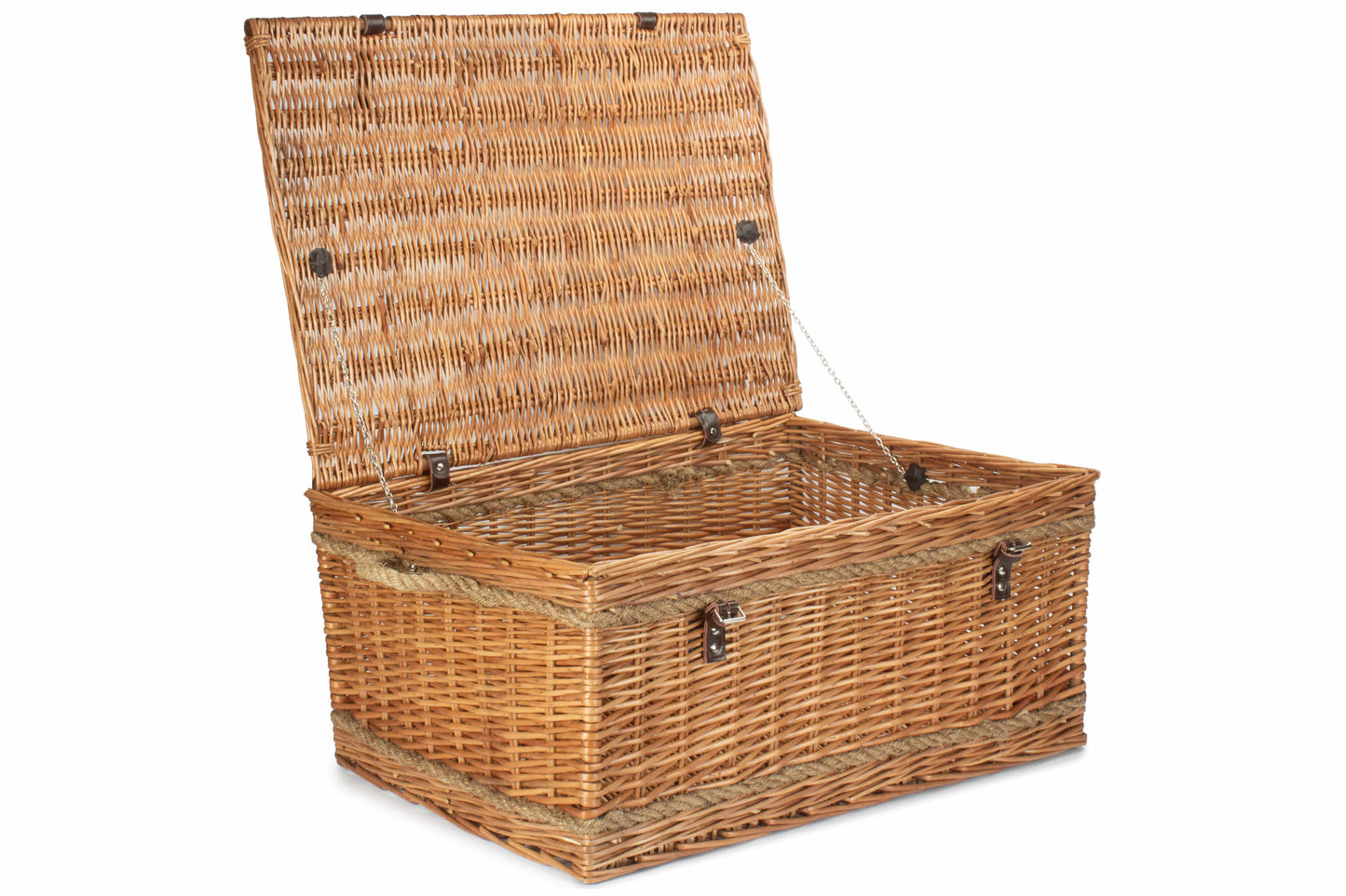 28" DOUBLE STEAMED ROPE HANDLED TRUNK