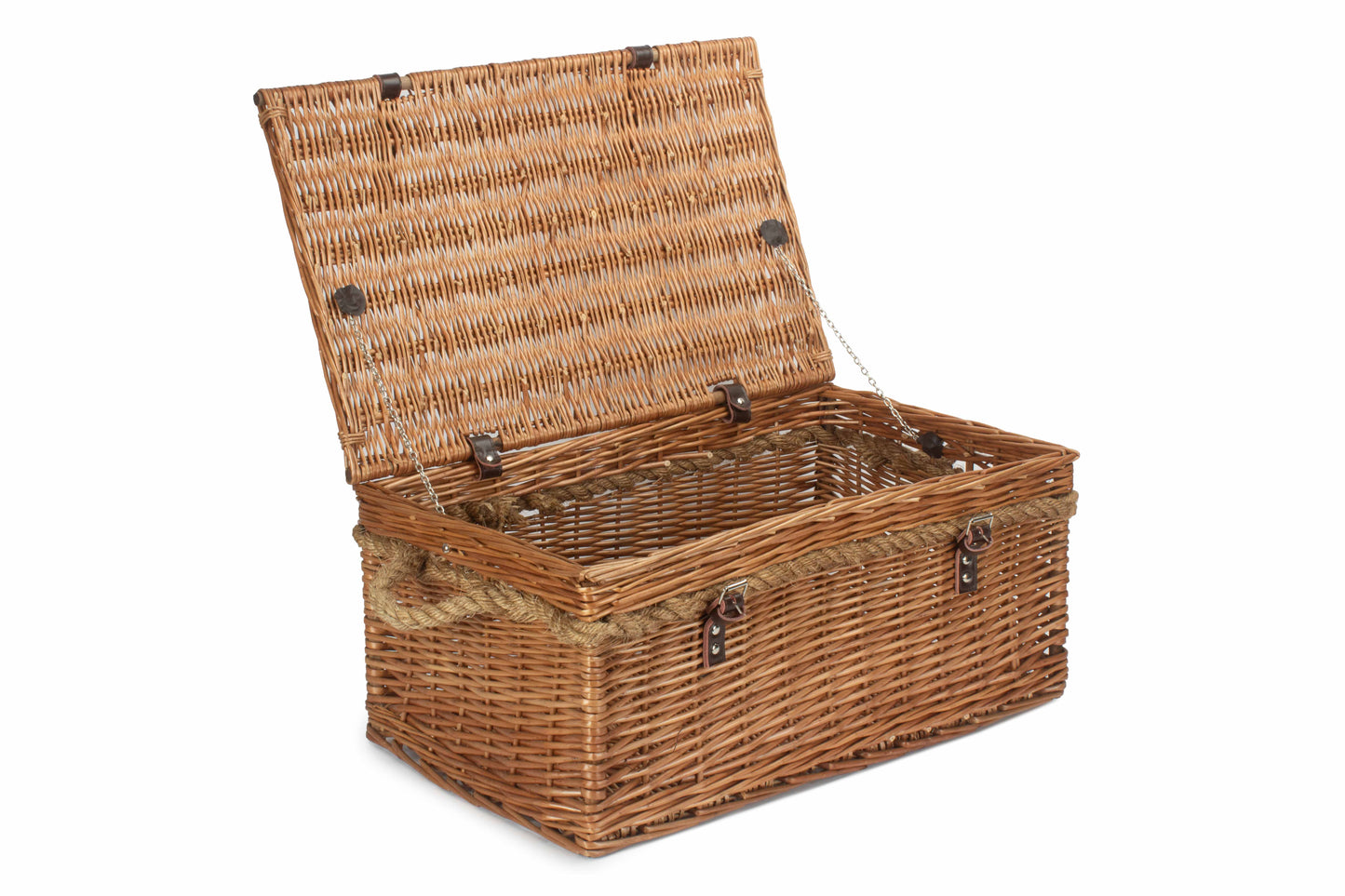 24" DOUBLE STEAMED ROPE HANDLED TRUNK