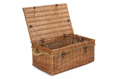 24" DOUBLE STEAMED ROPE HANDLED TRUNK