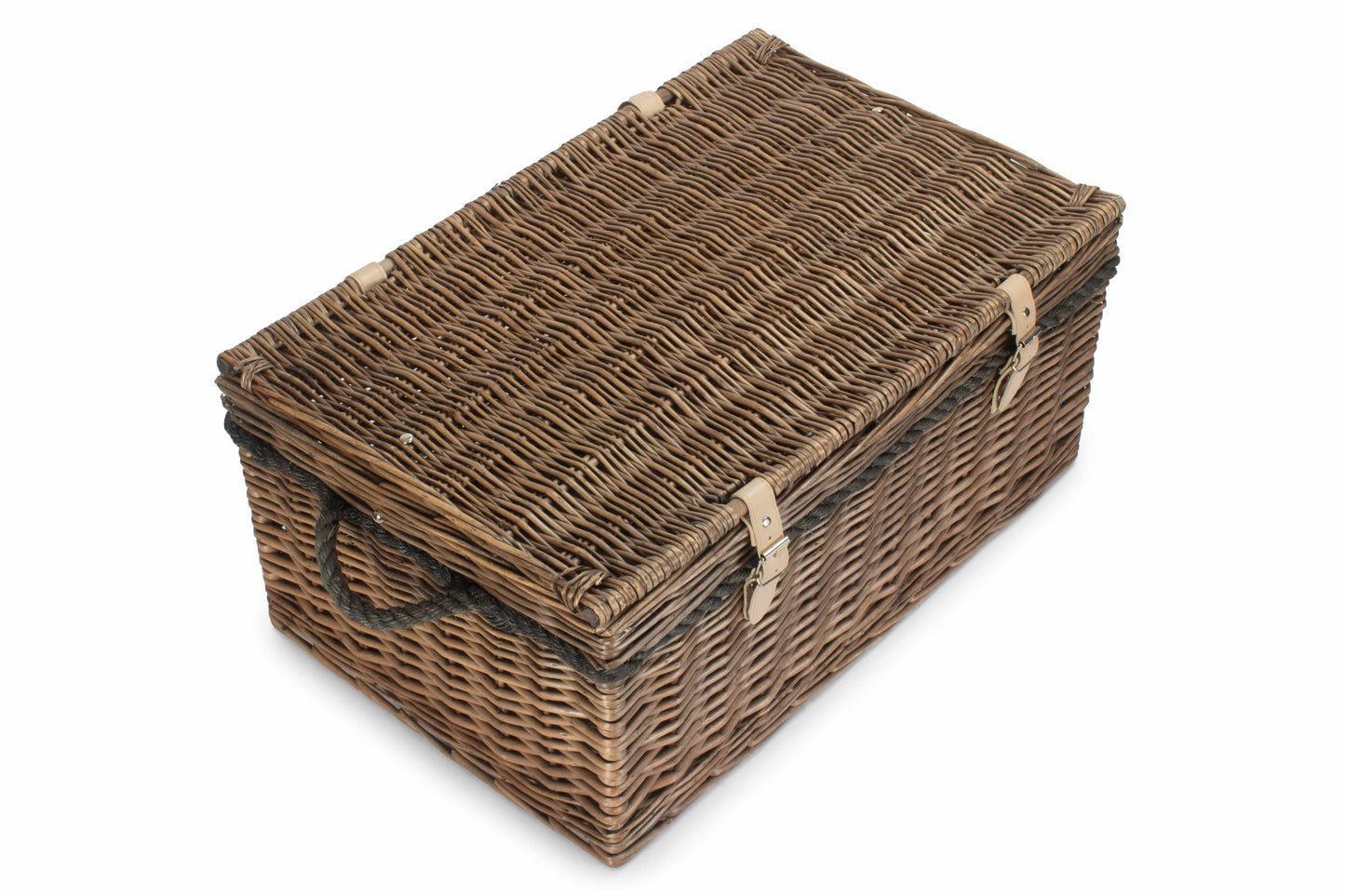 24" ANTIQUE WASH ROPE HANDLED TRUNK