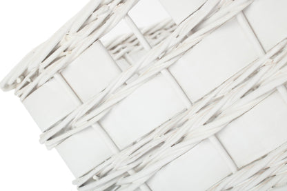 MEDIUM WHITE SCANDI STORAGE BASKET - UNLINED