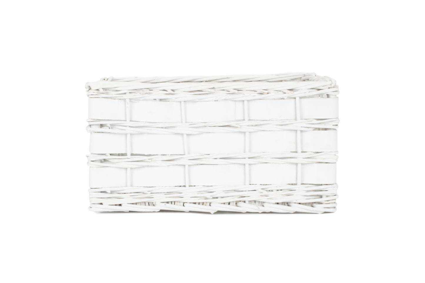 MEDIUM WHITE SCANDI STORAGE BASKET - UNLINED