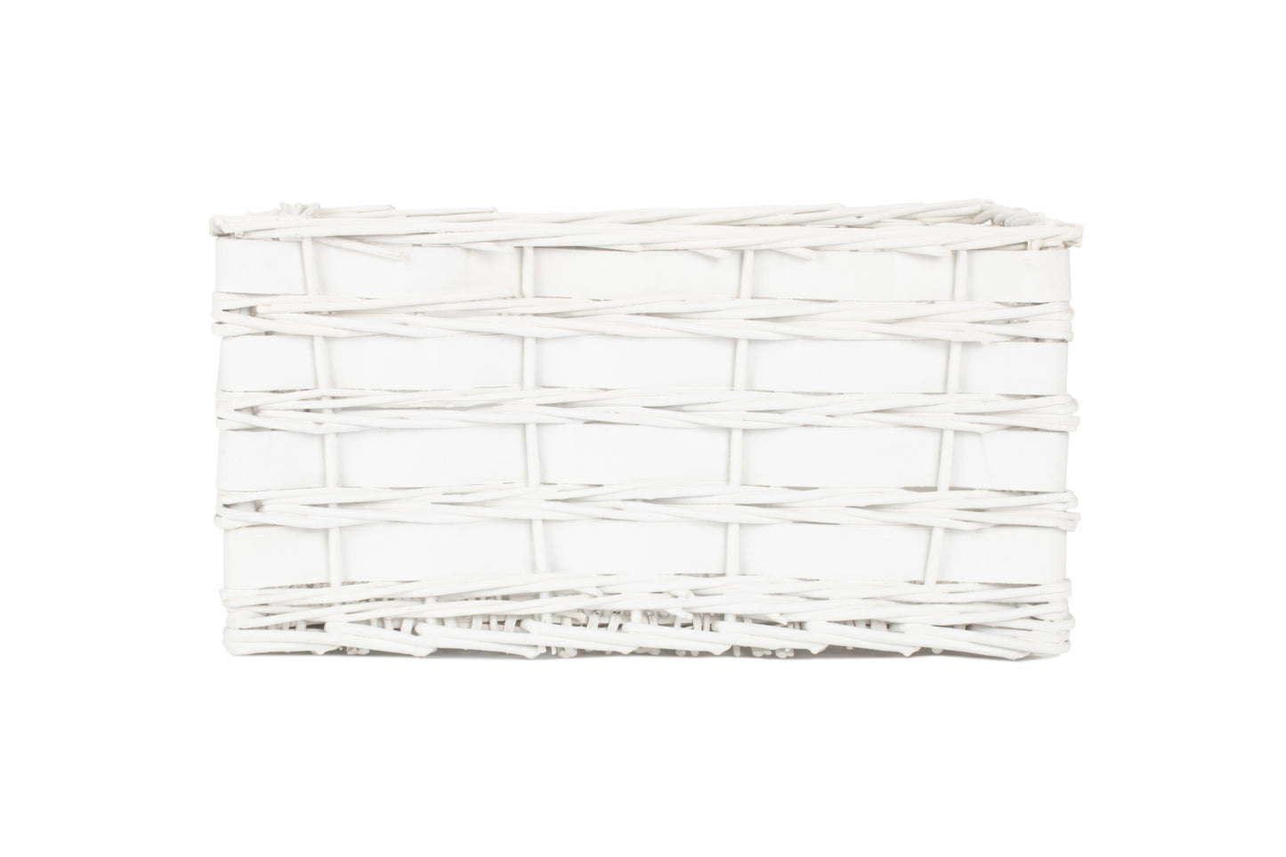 LARGE WHITE SCANDI STORAGE BASKET - UNLINED