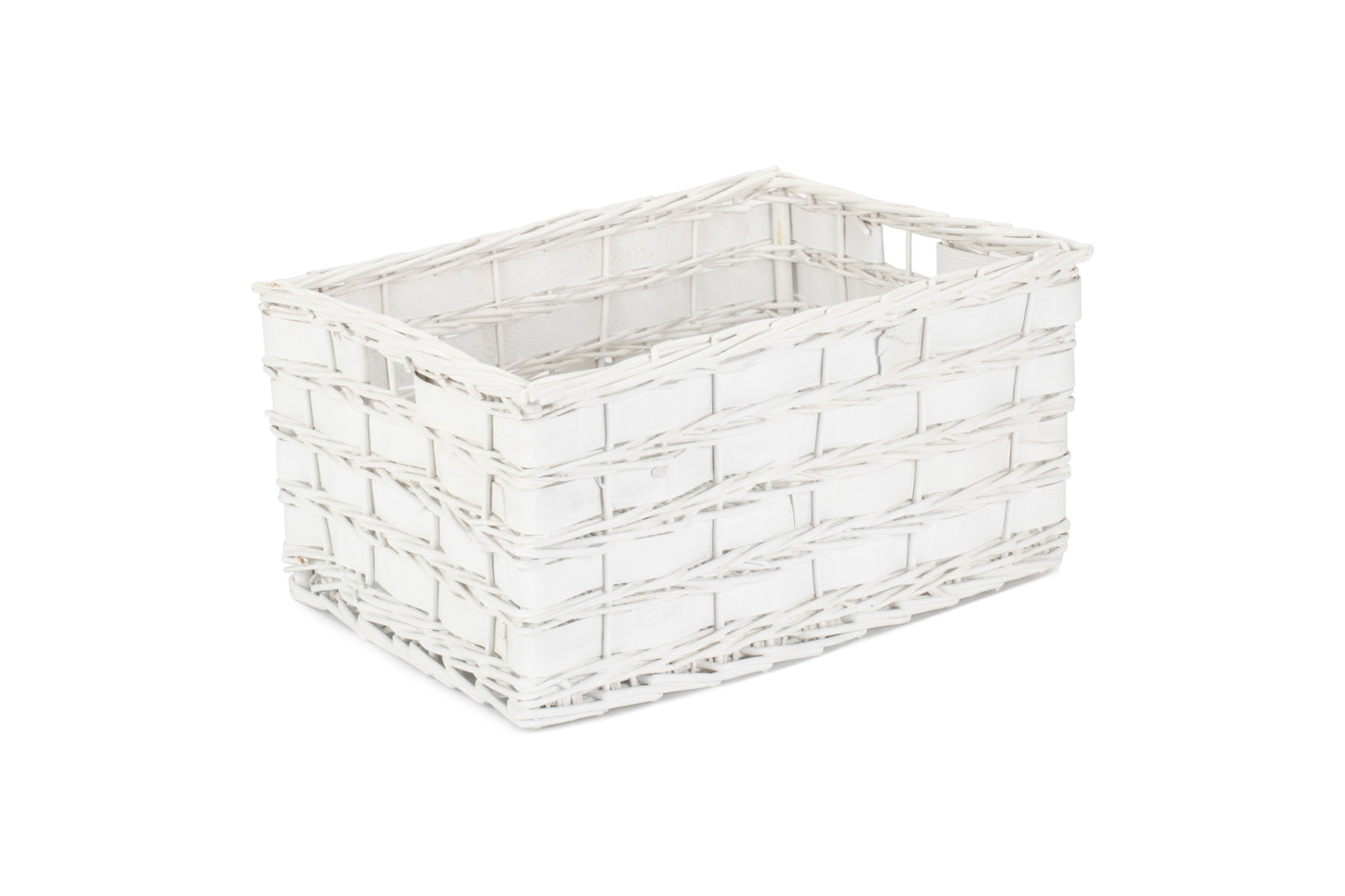 EXTRA LARGE WHITE SCANDI STORAGE BASKET - UNLINED