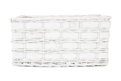 EXTRA LARGE WHITE SCANDI STORAGE BASKET - UNLINED