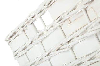 EXTRA LARGE WHITE SCANDI STORAGE BASKET - UNLINED