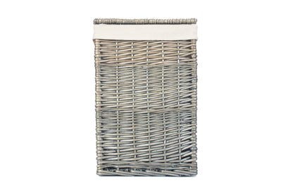 SMALL SQUARE LAUNDRY BASKET with WHITE LINING