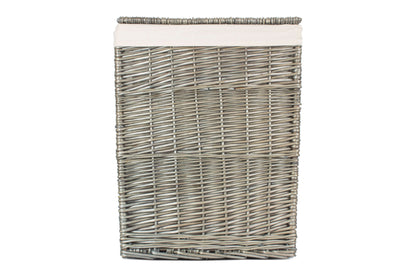 LARGE SQUARE LAUNDRY BASKET with WHITE LINING