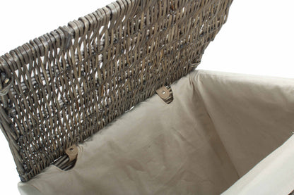 LARGE SQUARE LAUNDRY BASKET with WHITE LINING