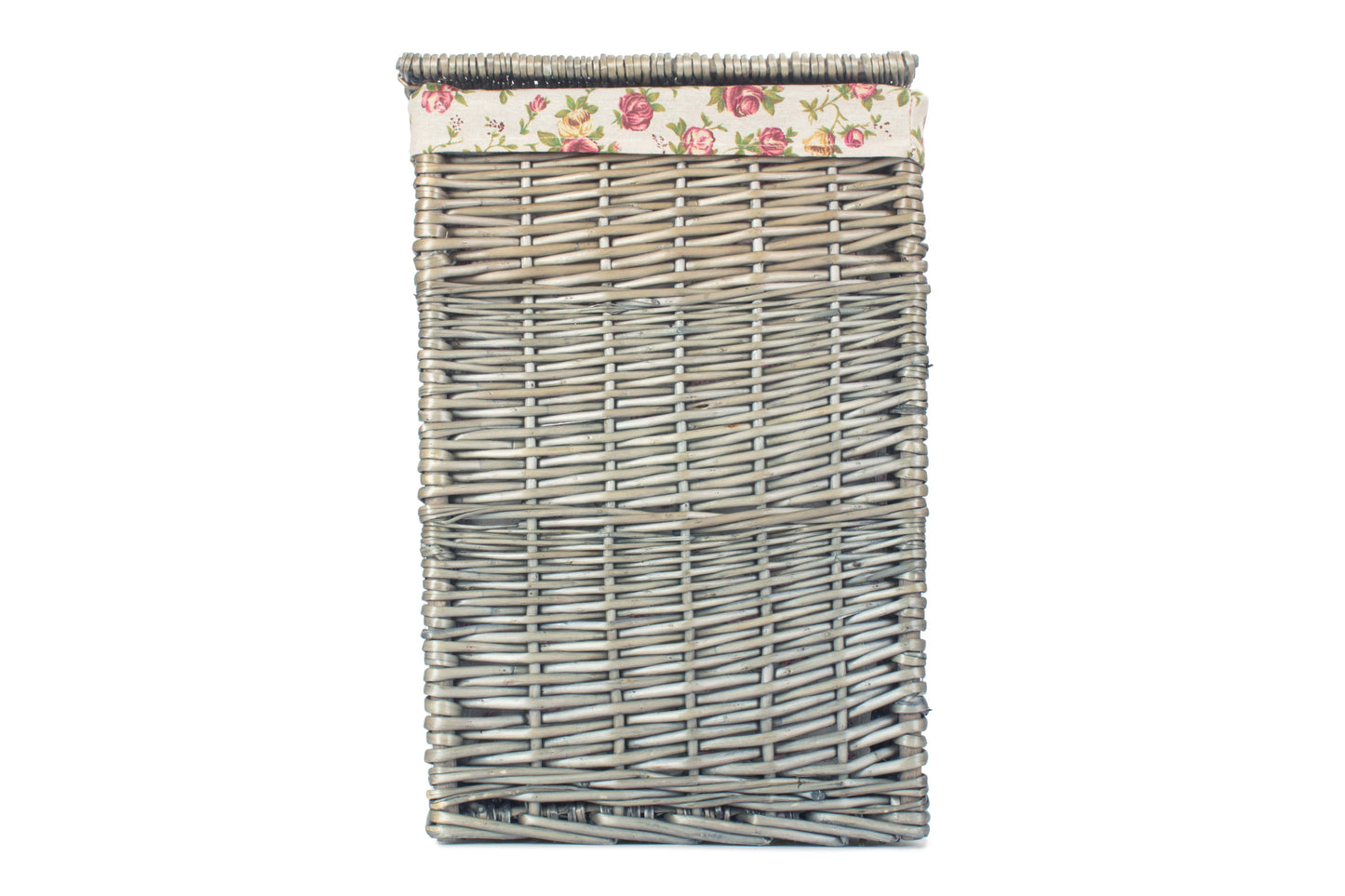 SMALL SQUARE LAUNDRY BASKET with GARDEN ROSE LINING