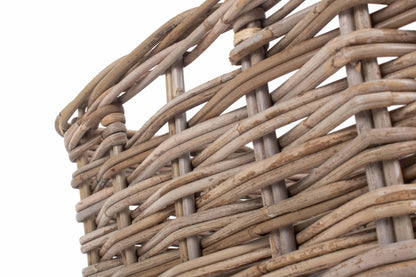 SQUARE RATTAN STORAGE BASKET