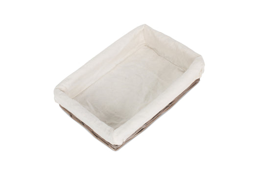 SMALL LINED ANTIQUE WASH STRAIGHT SIDED TRAY