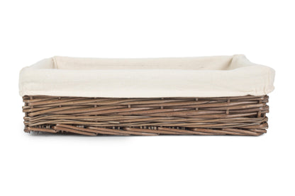 MEDIUM LINED ANTIQUE WASH STRAIGHT SIDED TRAY
