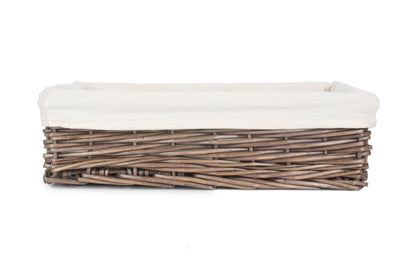 LARGE LINED ANTIQUE WASH STRAIGHT SIDED TRAY