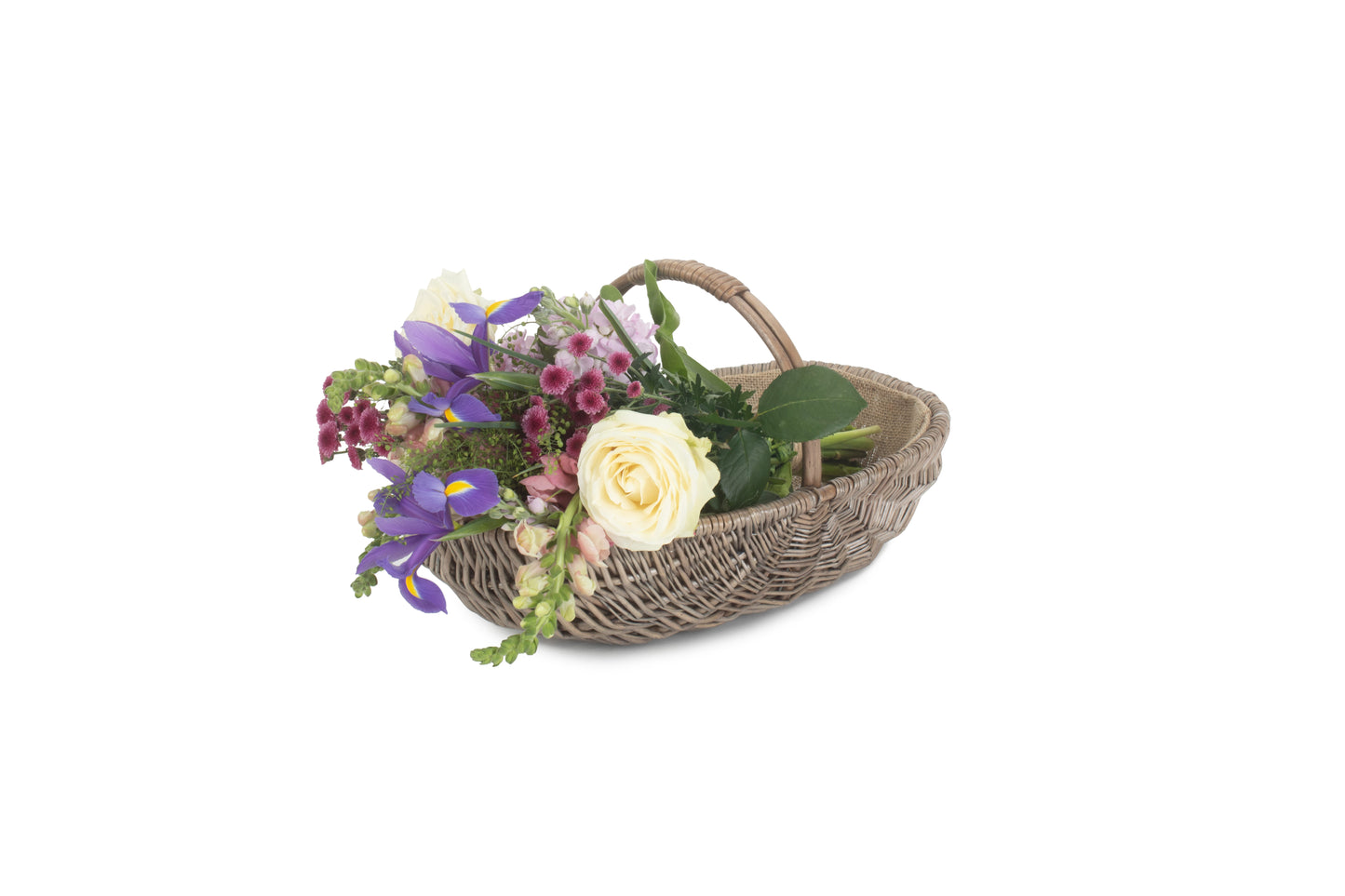 SMALL SHALLOW ANTIQUE WASH LINED TRUG