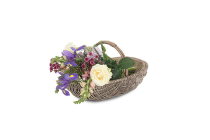 SMALL SHALLOW ANTIQUE WASH LINED TRUG