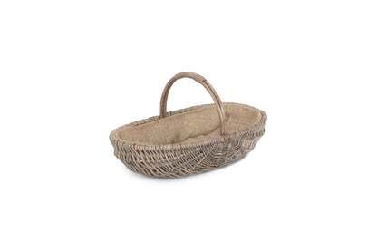 SMALL SHALLOW ANTIQUE WASH LINED TRUG