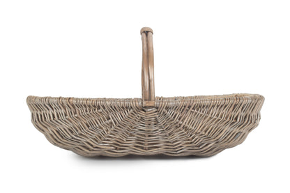 SMALL SHALLOW ANTIQUE WASH LINED TRUG