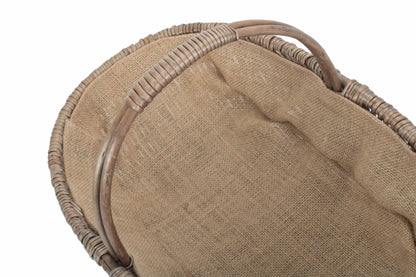 MEDIUM SHALLOW ANTIQUE WASH LINED TRUG