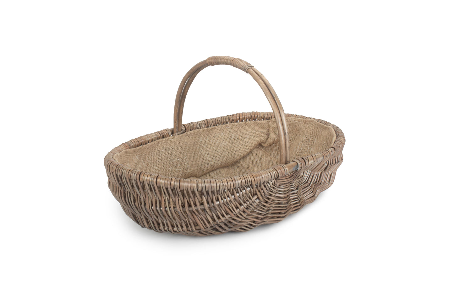LARGE SHALLOW ANTIQUE WASH LINED TRUG