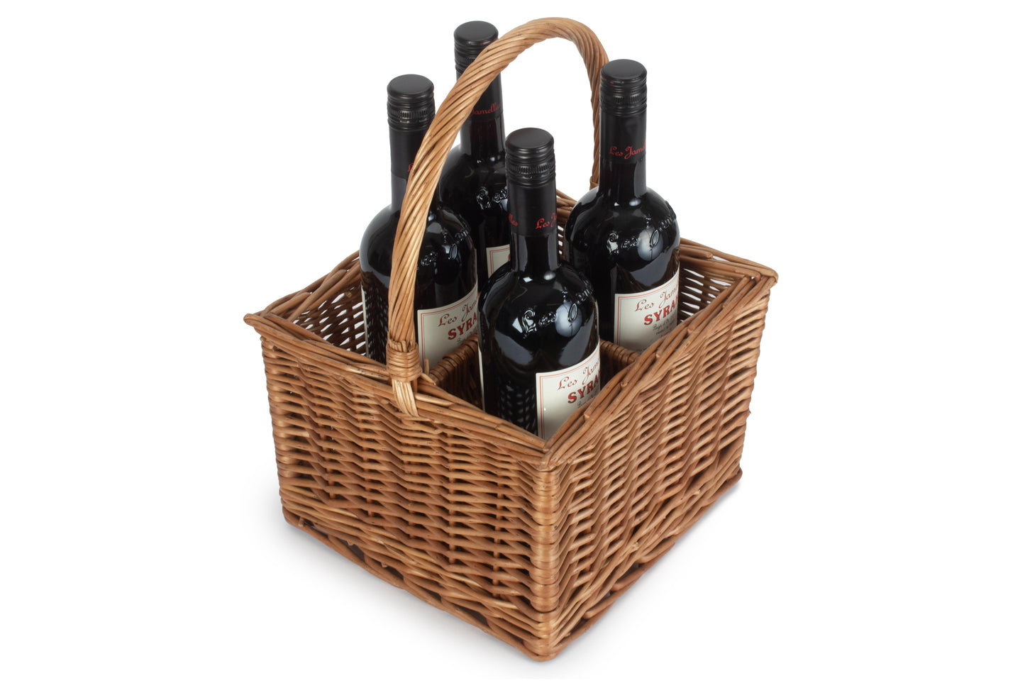 DOUBLE STEAMED 4 BOTTLE WINE CARRIER