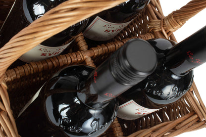 DOUBLE STEAMED 4 BOTTLE WINE CARRIER