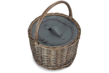 ROUND GREY CHILLER BASKET