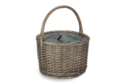 ROUND GREY CHILLER BASKET