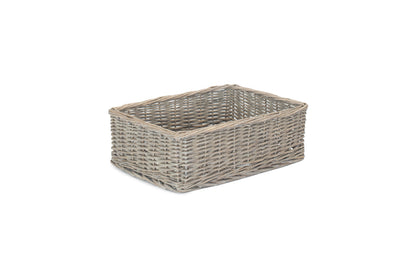 LARGE GREY WASH FINISH TRAY