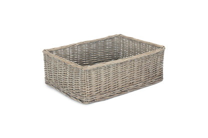 EXTRA LARGE GREY WASH FINISH TRAY