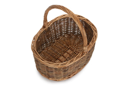 SIZE 2 OVAL UNPEELED WILLOW SHOPPER