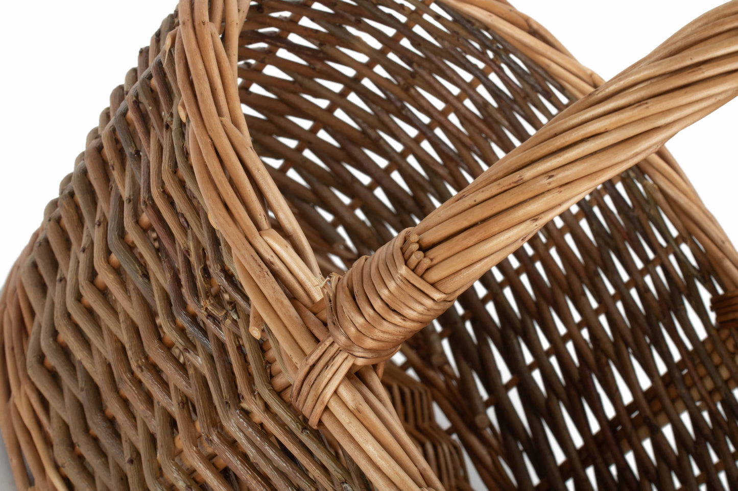 SIZE 2 OVAL UNPEELED WILLOW SHOPPER
