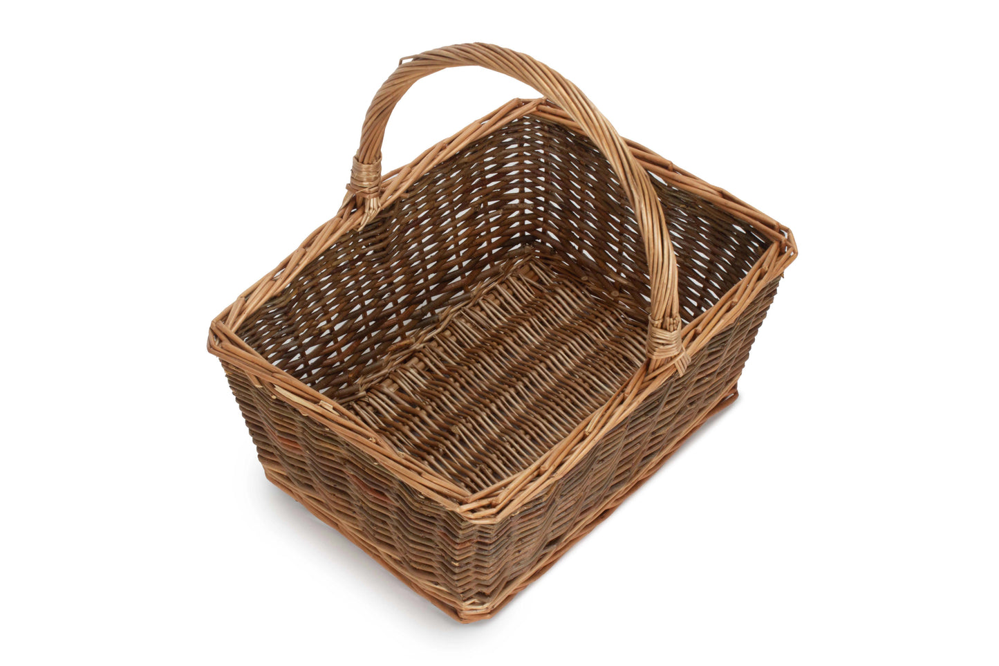 SIZE 2 RECTANGULAR UNPEELED WILLOW SHOPPER