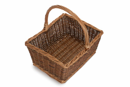 SIZE 3 RECTANGULAR UNPEELED WILLOW SHOPPER