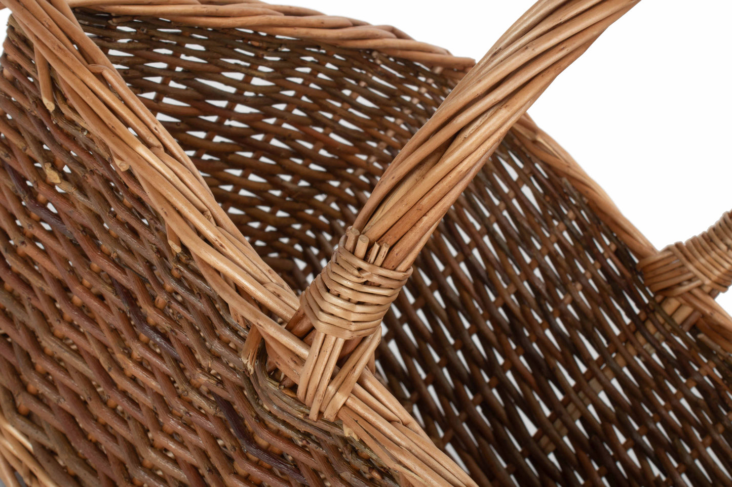 SIZE 3 RECTANGULAR UNPEELED WILLOW SHOPPER