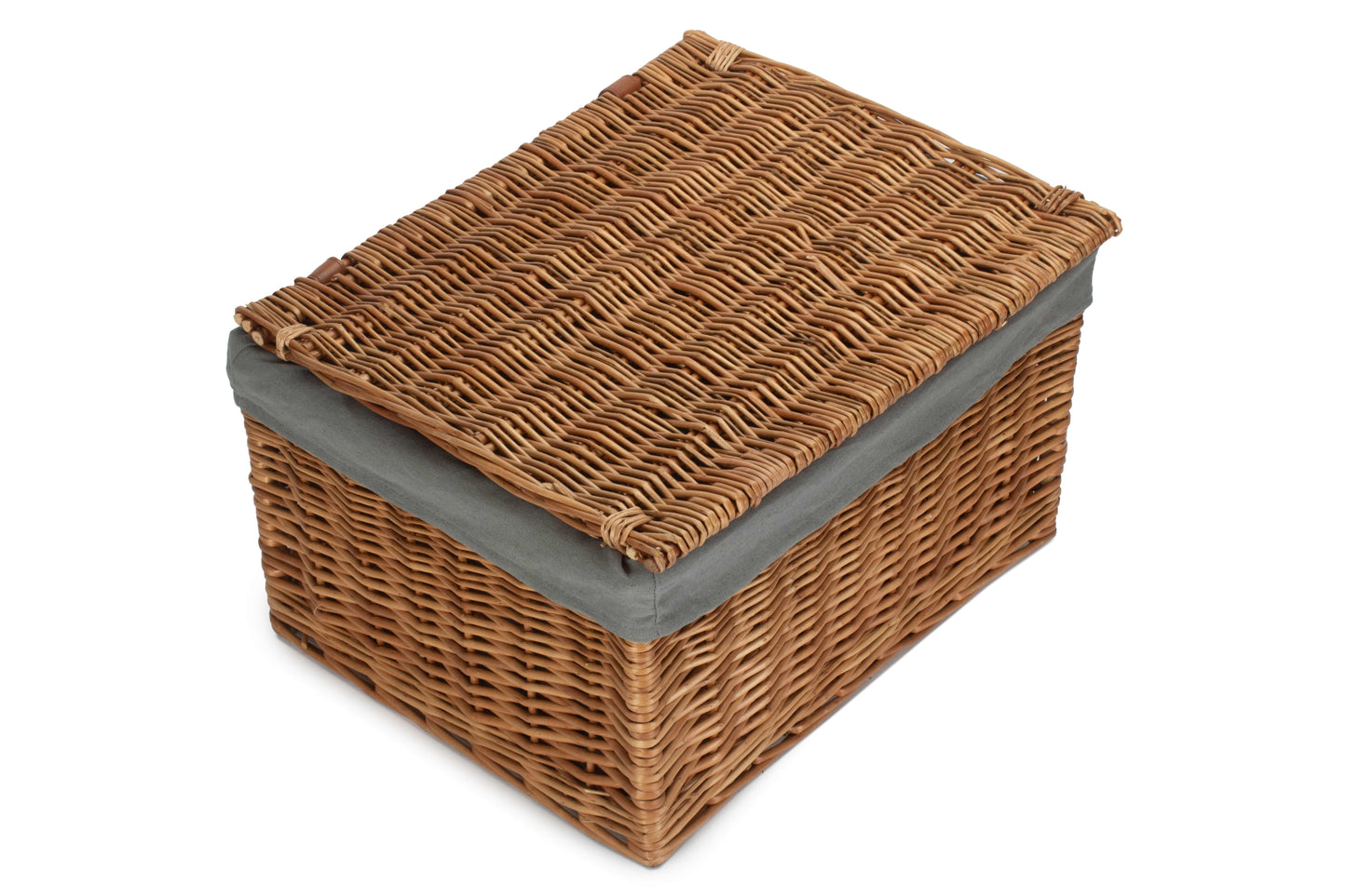 EXTRA LARGE DOUBLE STEAMED STORAGE HAMPER with GREY SAGE LINING
