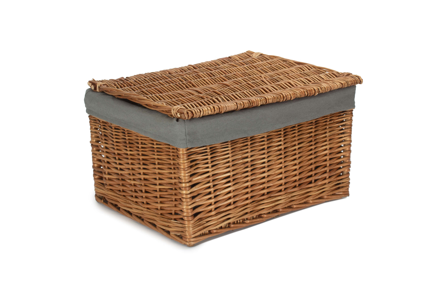 EXTRA LARGE DOUBLE STEAMED STORAGE HAMPER with GREY SAGE LINING