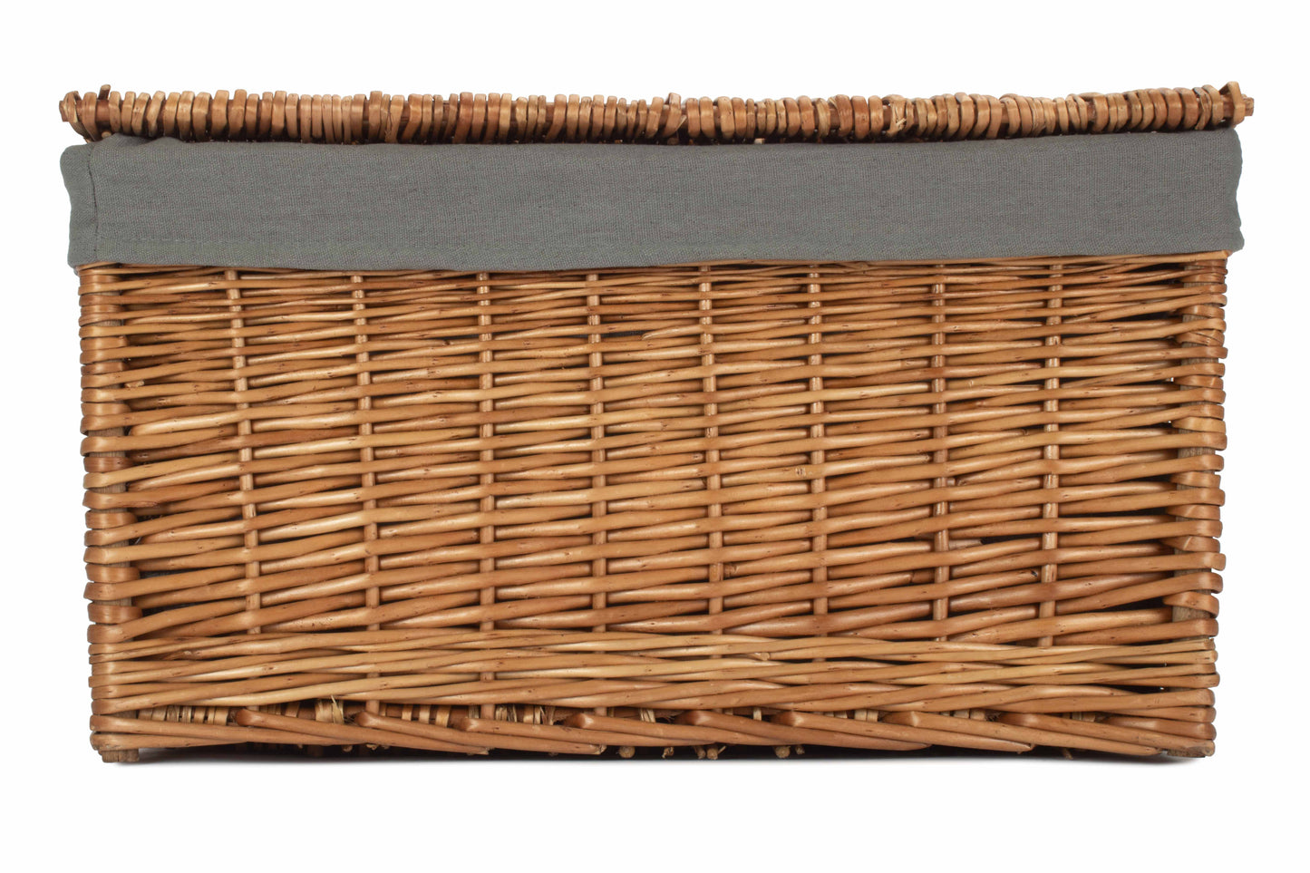 EXTRA LARGE DOUBLE STEAMED STORAGE HAMPER with GREY SAGE LINING