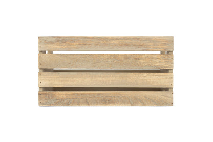 SMALL OAK EFFECT DISPLAY TROUGH
