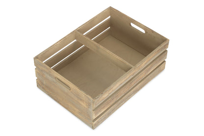 LARGE OAK EFFECT DISPLAY TROUGH
