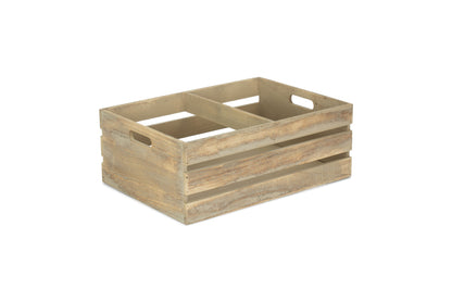 LARGE OAK EFFECT DISPLAY TROUGH