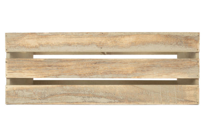 LARGE OAK EFFECT DISPLAY TROUGH
