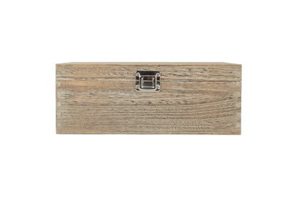 12" OAK EFFECT WOODEN BOX