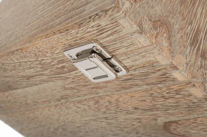 14" OAK EFFECT WOODEN BOX