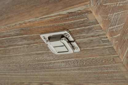 16" OAK EFFECT WOODEN BOX