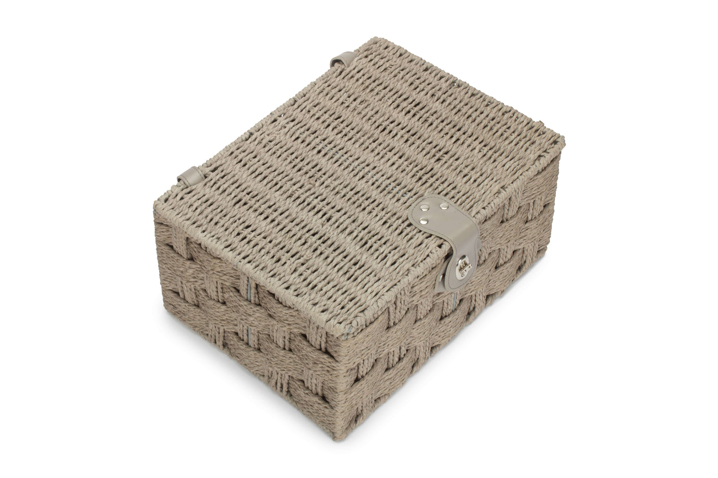 MEDIUM GREY PAPER ROPE HAMPER