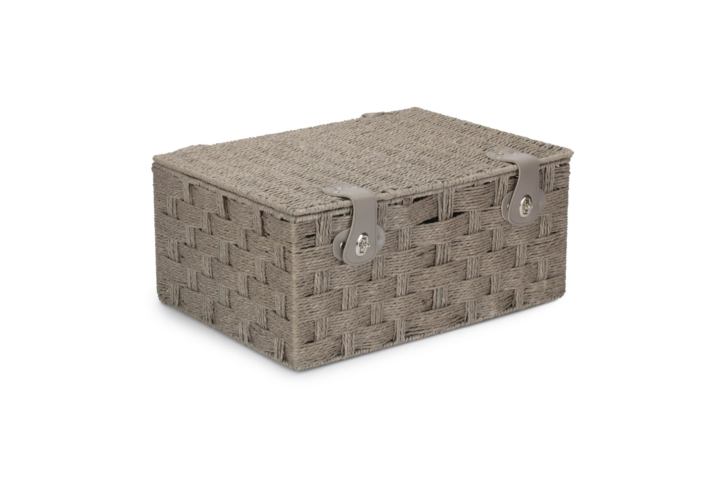 EXTRA LARGE GREY PAPER ROPE HAMPER